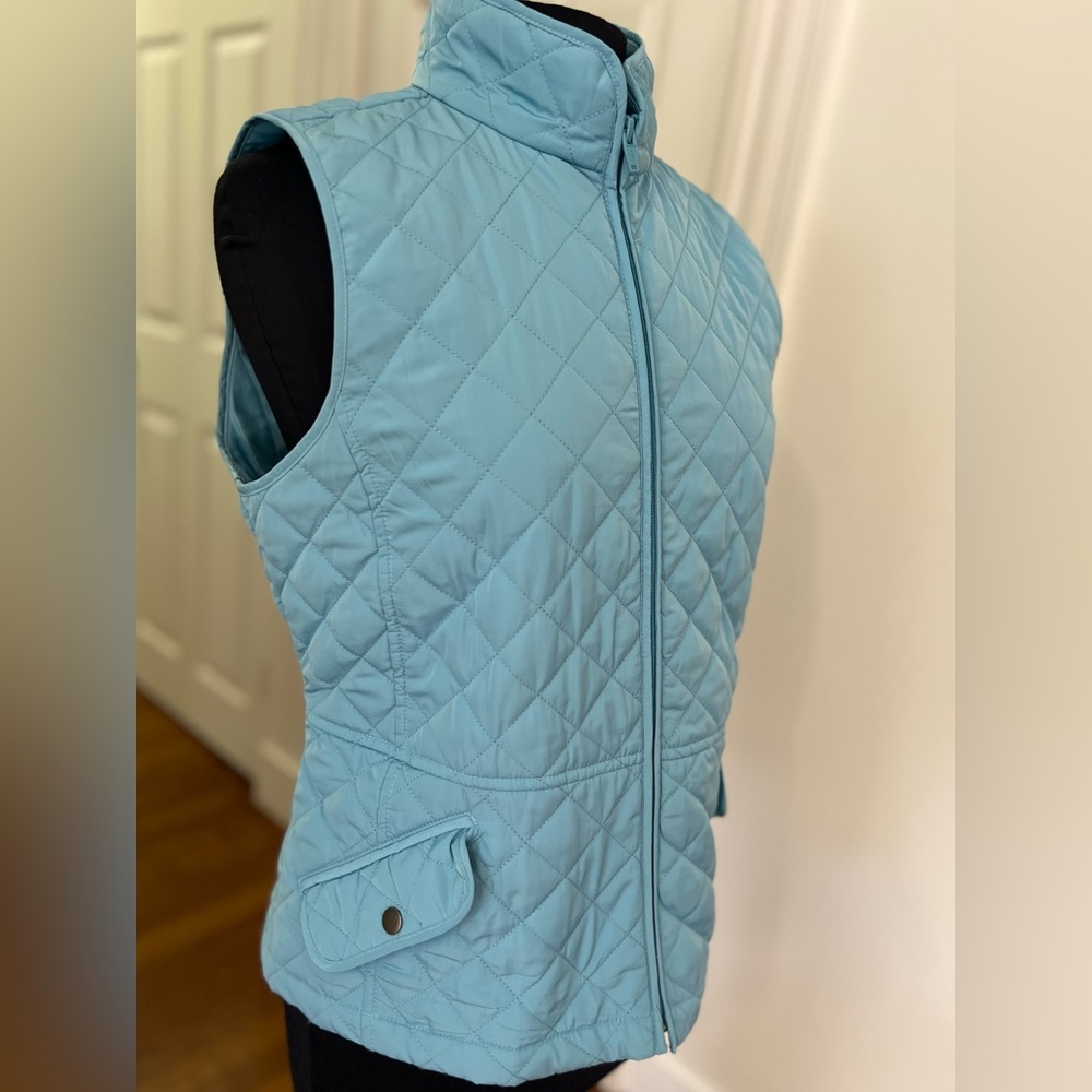 Talbots Teal Quilted Women’s Petite Vest